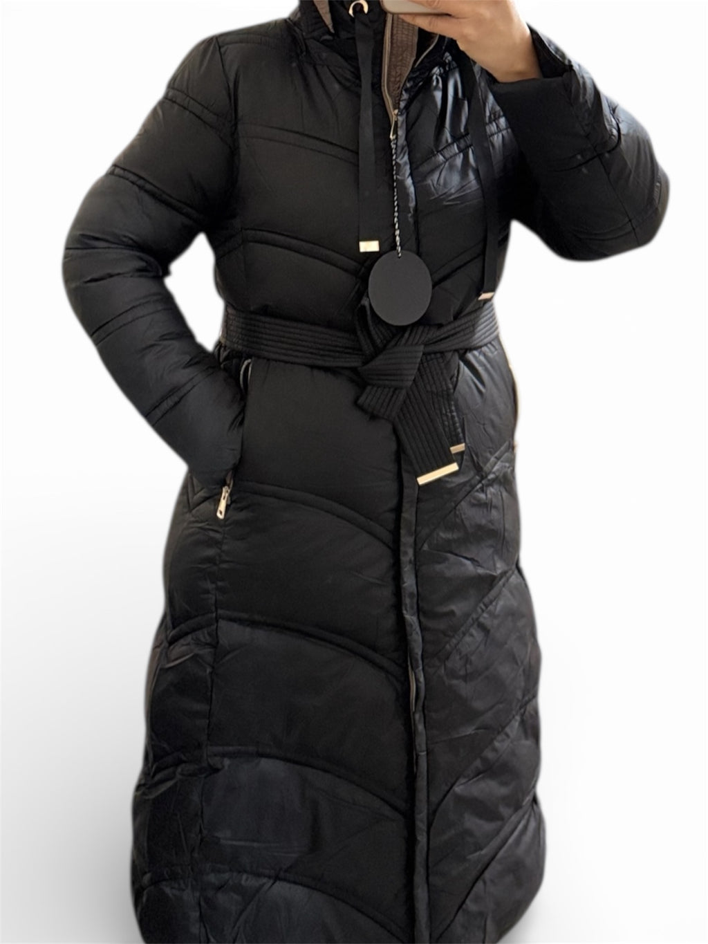 Doudoune Longue – Capuche Amovible & Style Moderne