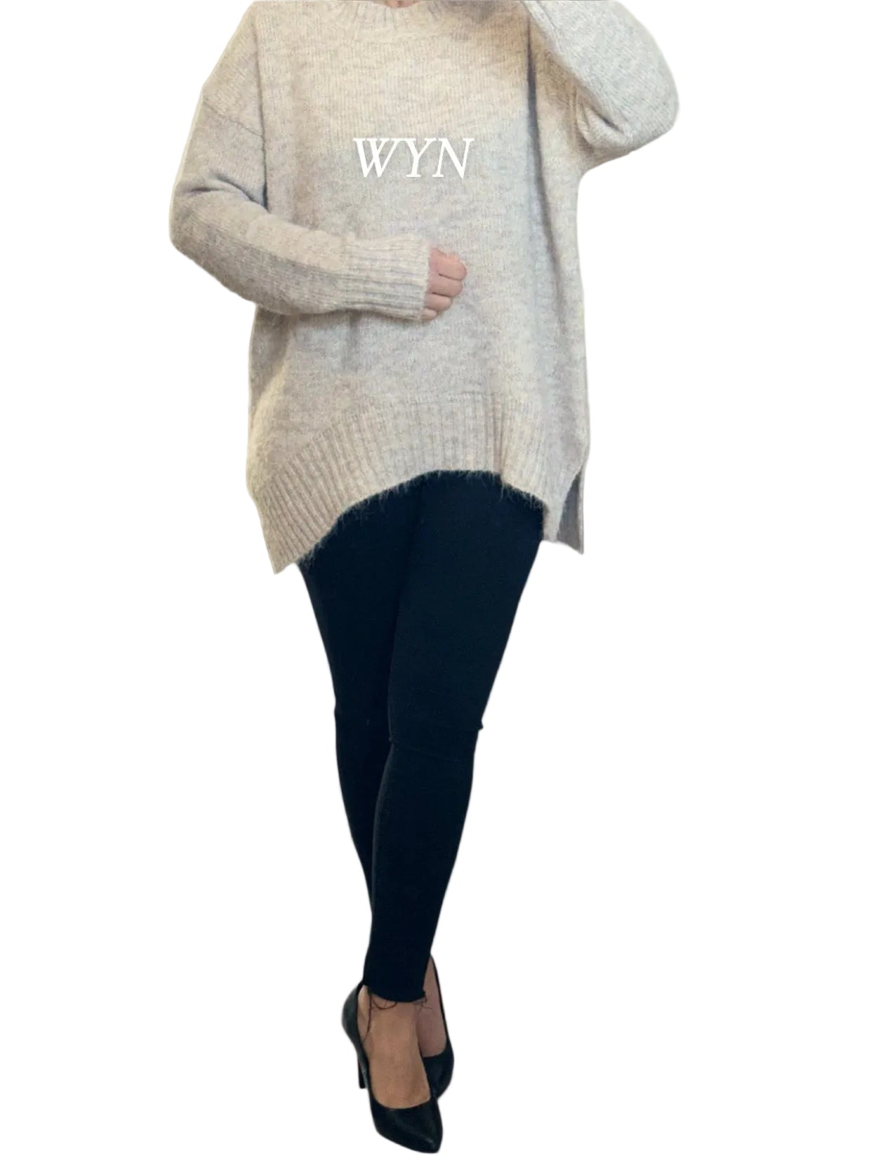 Pull Oversize en Maille Douce – Col Rond