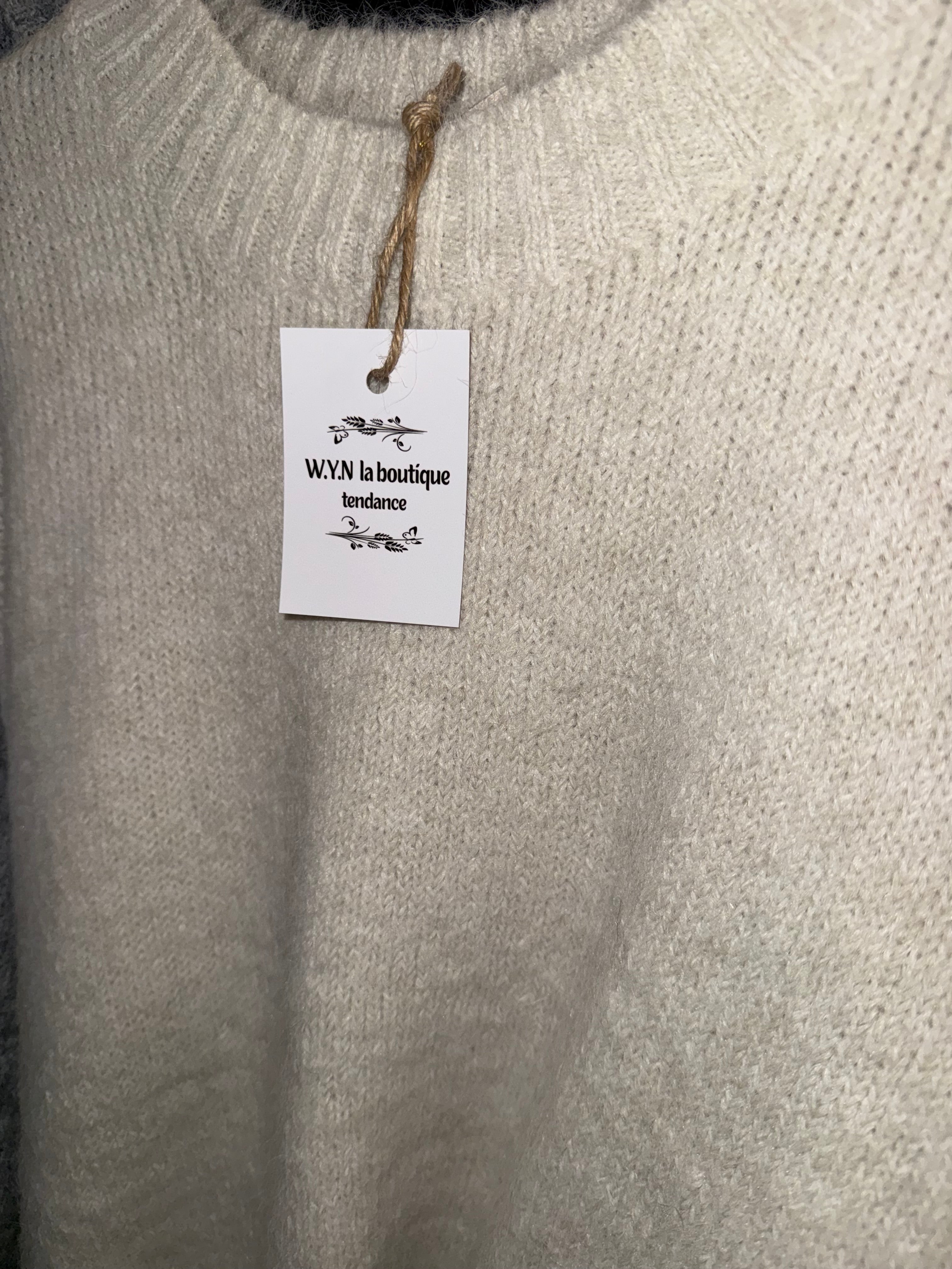 Pull Oversize en Maille Douce – Col Rond